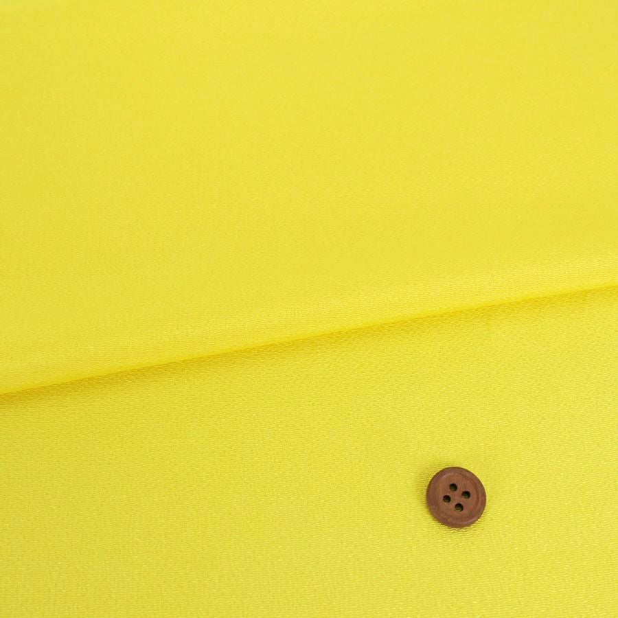  無地ちりめん生地(グレープフルーツ) 10cm単位 切り売り 黄色系