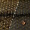 光沢ジャカード 麻の葉(黒) 10cm単位 切り売り