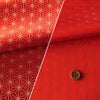 光沢ジャカード 麻の葉(赤) 10cm単位 切り売り