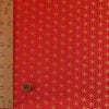 光沢ジャカード 麻の葉(赤) 10cm単位 切り売り