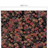 金箔一越ちりめん 折鶴と和花(黒) 10cm単位 切り売り