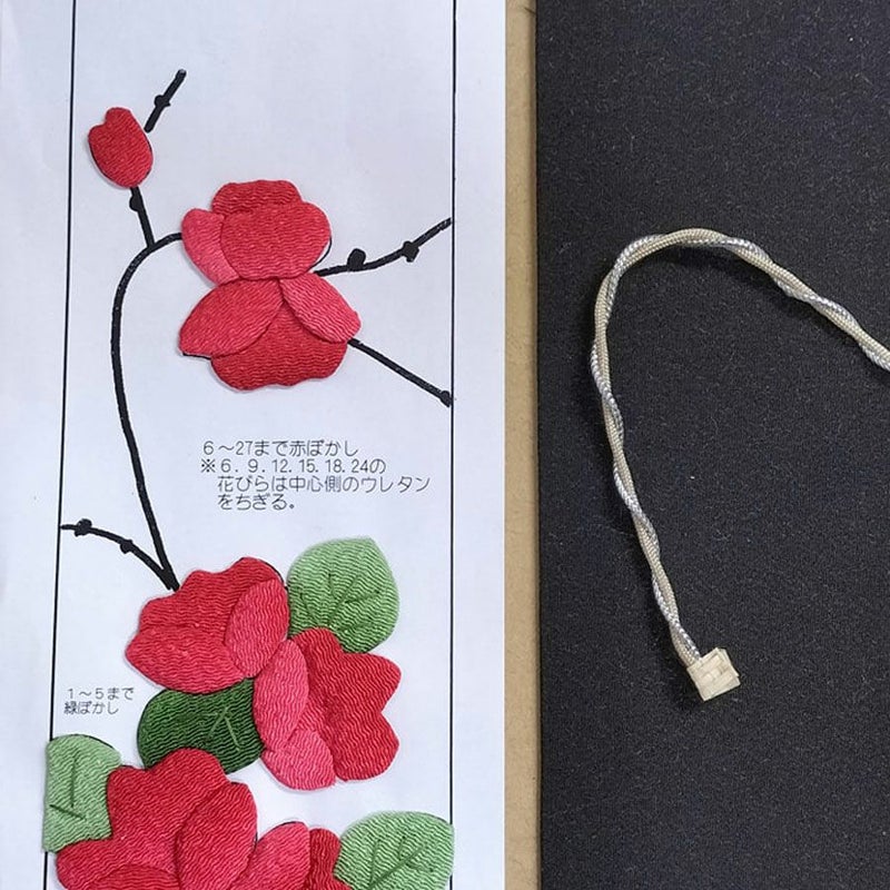 ちりめん手芸キット もてなしの花 2月 ボケ(木瓜)