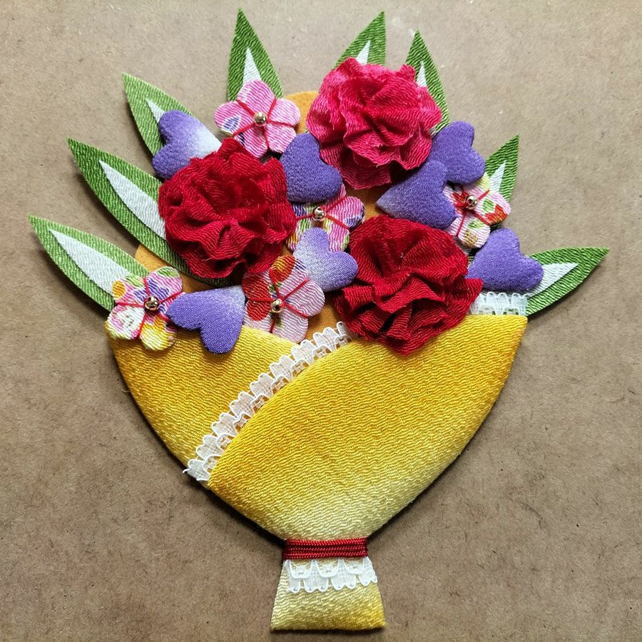 押絵キット 贈る花束 |生地 和柄/和布/ちりめん手芸通販布がたり