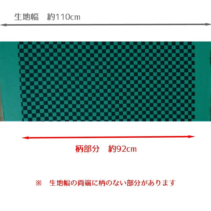 市松＆麻の葉 和柄生地 2mセット（ダブルガーゼ＆モーリー）