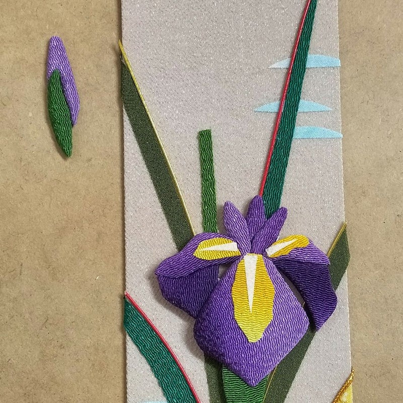 ちりめん手芸キット もてなしの花 5月 アヤメ(菖蒲)