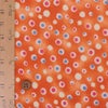 ちりめんカットクロス・ドットのイルミネーション(オレンジ) 23×33cm
