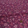 ちりめん生地 桜水(京紫) 10cm単位 切り売り