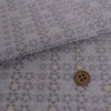 金襴生地(金らん) ねじ梅並べ(薄銀ねず) 10cm単位 切り売り