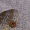 金襴生地(金らん) ねじ梅並べ(薄銀ねず) 10cm単位 切り売り