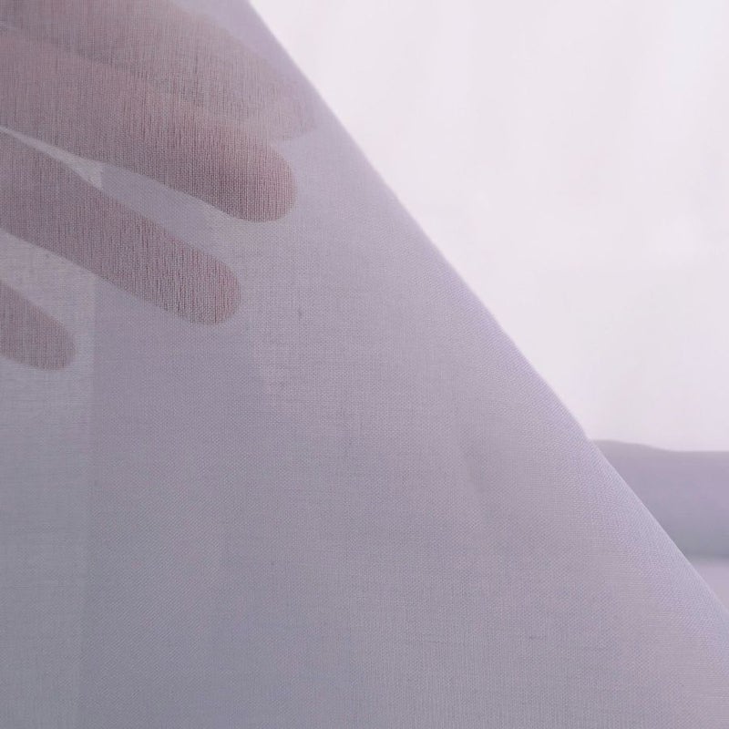 コットンオーガンジー生地・無地(ライトグレー) 10cm単位 切り売り