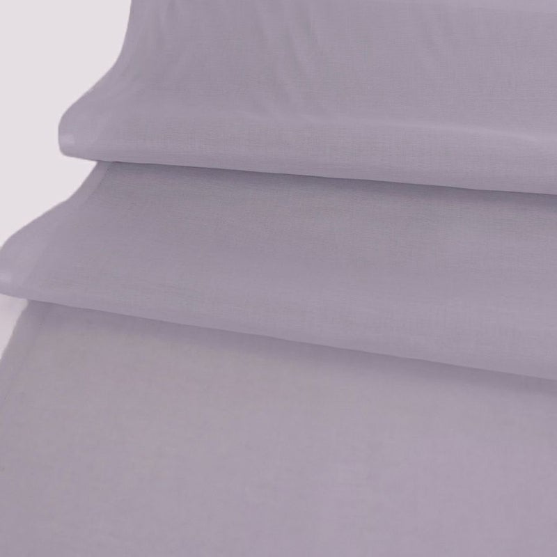 コットンオーガンジー生地・無地(ライトグレー) 10cm単位 切り売り