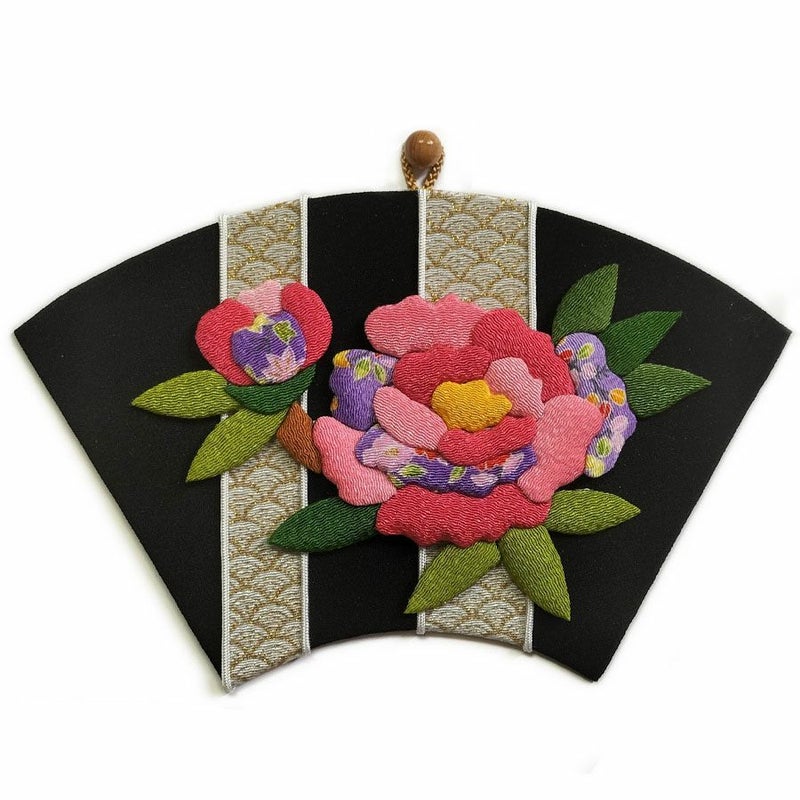 押し絵細工キット 末廣飾り 牡丹