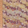 金襴生地(金らん) かごめ霞に梅桜(藤ねず) 10cm単位 切り売り