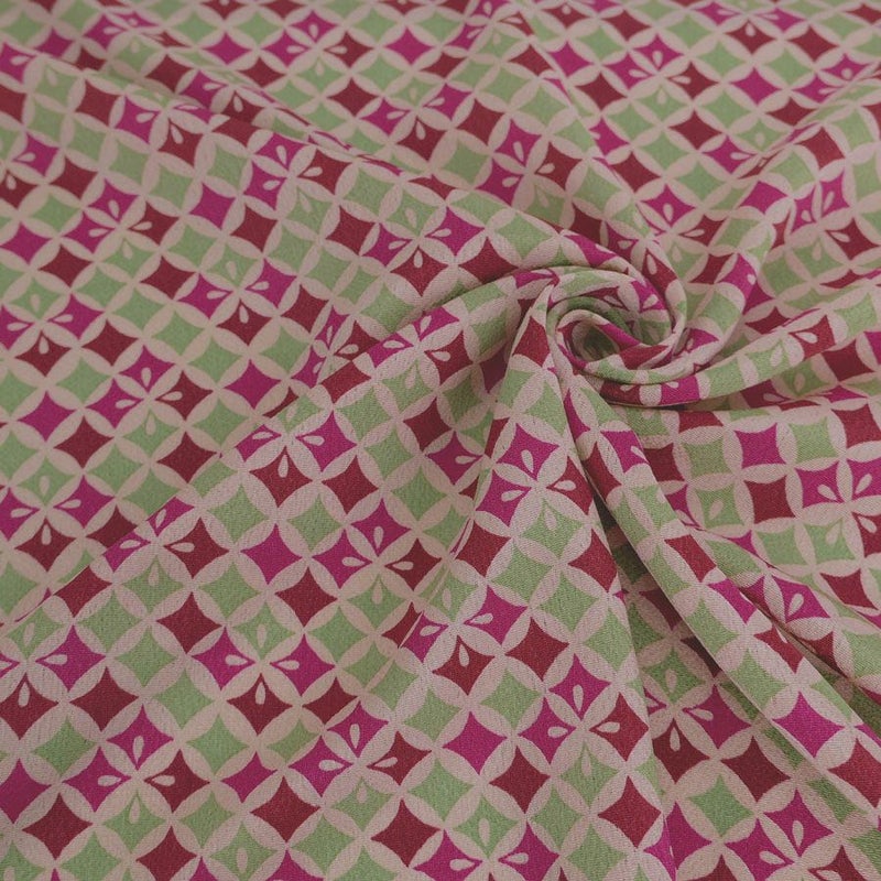 ちりめん生地 七宝菱(ぶどう) 10cm単位 切り売り