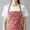 和柄コットン生地 うさぎと桜の吉祥文様(赤) 10cm単位 切り売り