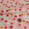 和柄コットン生地 うさぎと桜の吉祥文様(アイボリー) 10cm単位 切り売り
