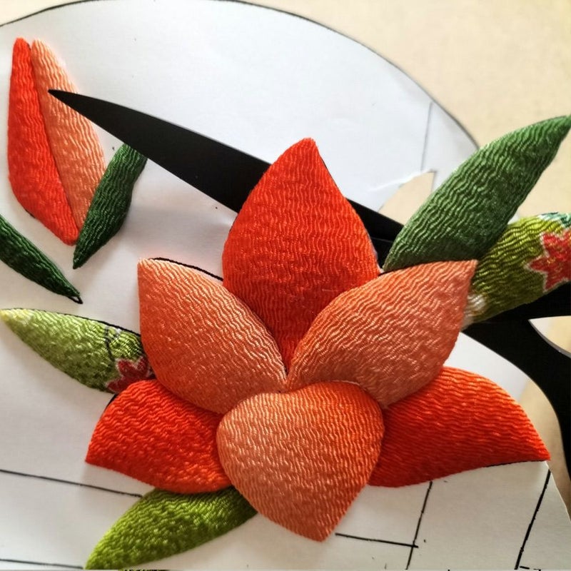 押し絵細工キット 末廣飾り 山百合