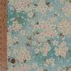 和柄コットン生地 春霞の桜(空色) 10cm単位 切り売り