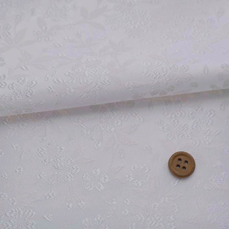 金襴生地(金らん) 山桜(白/白) 10cm単位 切り売り