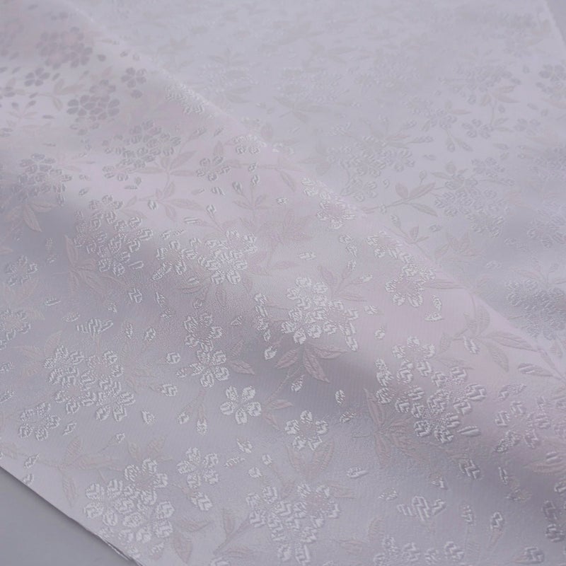 金襴生地(金らん) 山桜(白/白) 10cm単位 切り売り