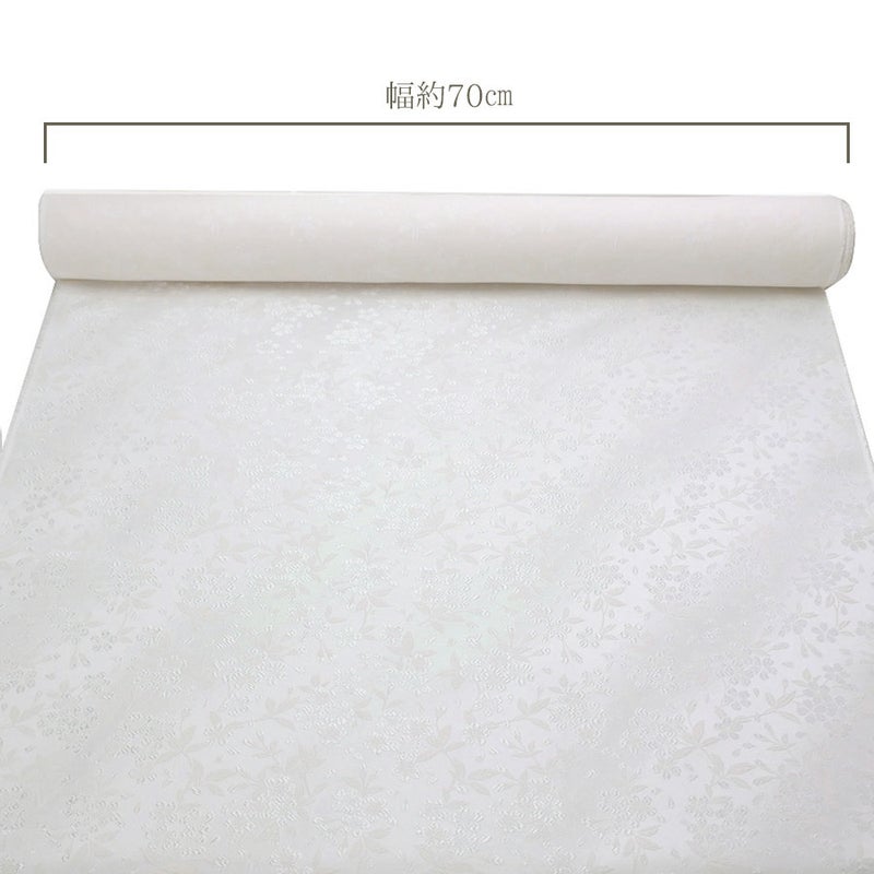 金襴生地(金らん) 山桜(白/白) 10cm単位 切り売り