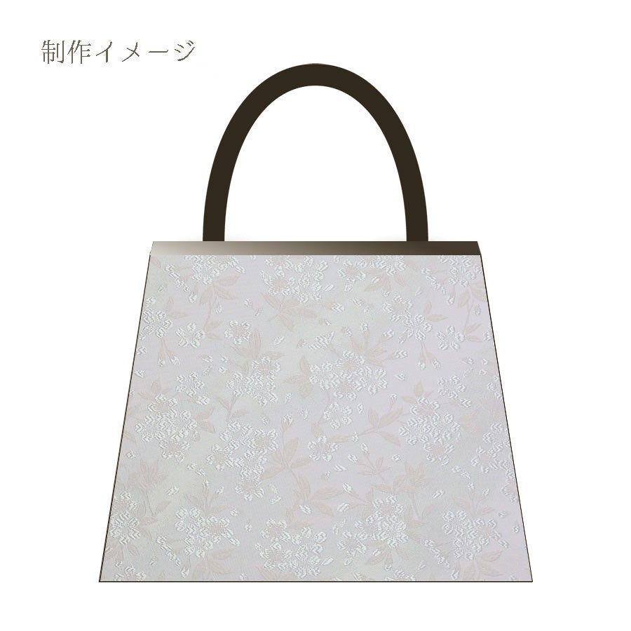 金襴生地(金らん) 山桜(白/白) 10cm単位 切り売り