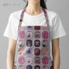 和柄コットン生地 レトロモダン額絵柄(ソフト) 10cm単位 切り売り