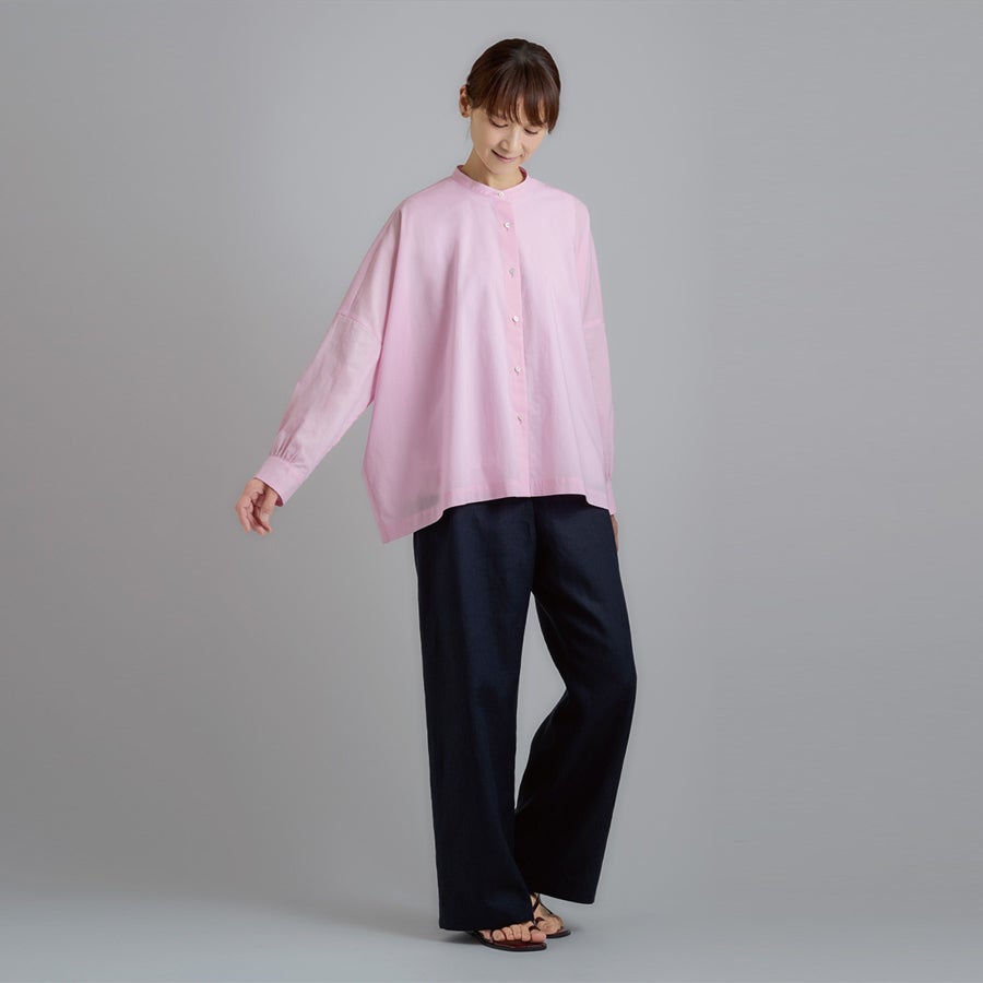 実物大型紙・バンドカラーワイドシャツ