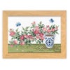 クロスステッチキット 12ヶ月の盆栽・5月 野薔薇 フレーム付