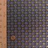 金襴生地(金らん) 花菱七宝つなぎ(黒) 10cm単位 切り売り