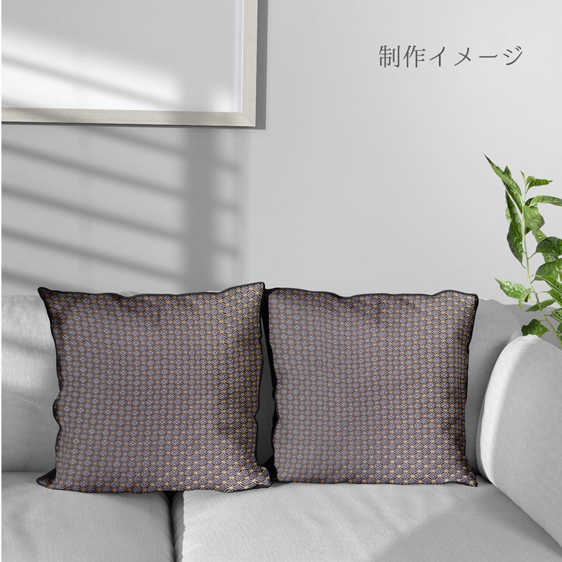 金襴生地(金らん) 花菱七宝つなぎ金襴生地(金らん) 花菱七宝つなぎ(黒) 10cm単位 切り売り