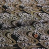 金襴生地(金らん) 夜桜流水(黒) 10cm単位 切り売り