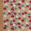 ポリちりめん生地 くるり小梅(ベージュ) 10cm単位 切り売り