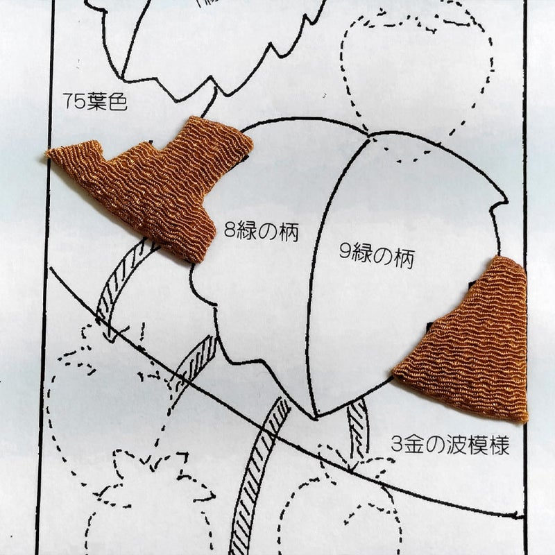 ちりめん手芸キット 花と実の短冊 5月 苺と花