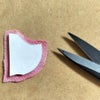 ちりめん手芸キット 花と実の短冊 8月 桃の実