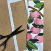 ちりめん手芸キット 花と実の短冊 8月 桃の実