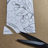 ちりめん手芸キット 花と実の短冊 9月 山法師