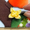 ちりめん手芸キット 花と実の短冊 10月 柿の実