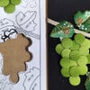 ちりめん手芸キット 花と実の短冊 11月 葡萄の実