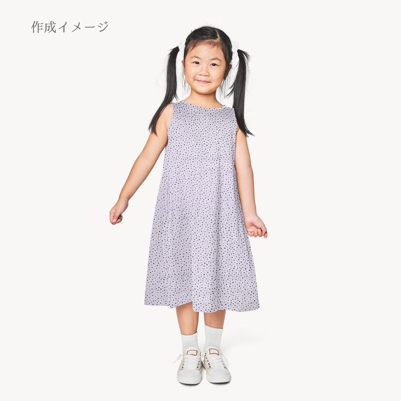 綿ローン生地 ランダムドット柄(白) 10cm単位 切り売り
