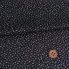 綿ローン生地 ランダムドット柄(黒) 10cm単位 切り売り
