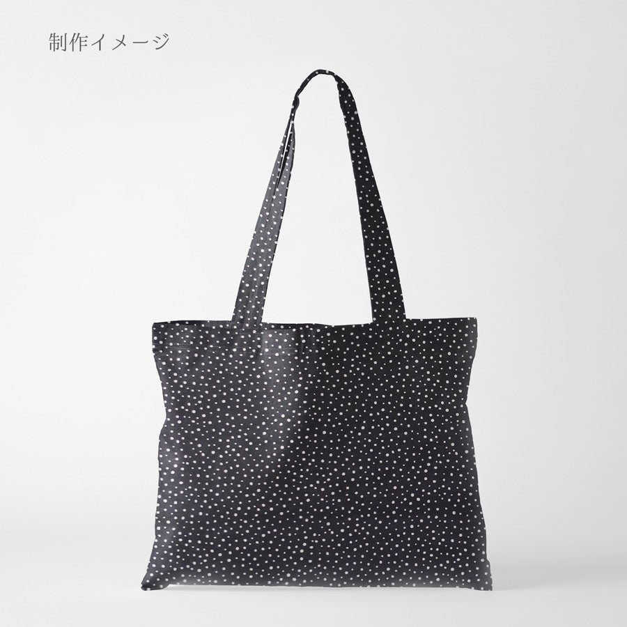 綿ローン生地 ランダムドット柄(黒) 10cm単位 切り売り