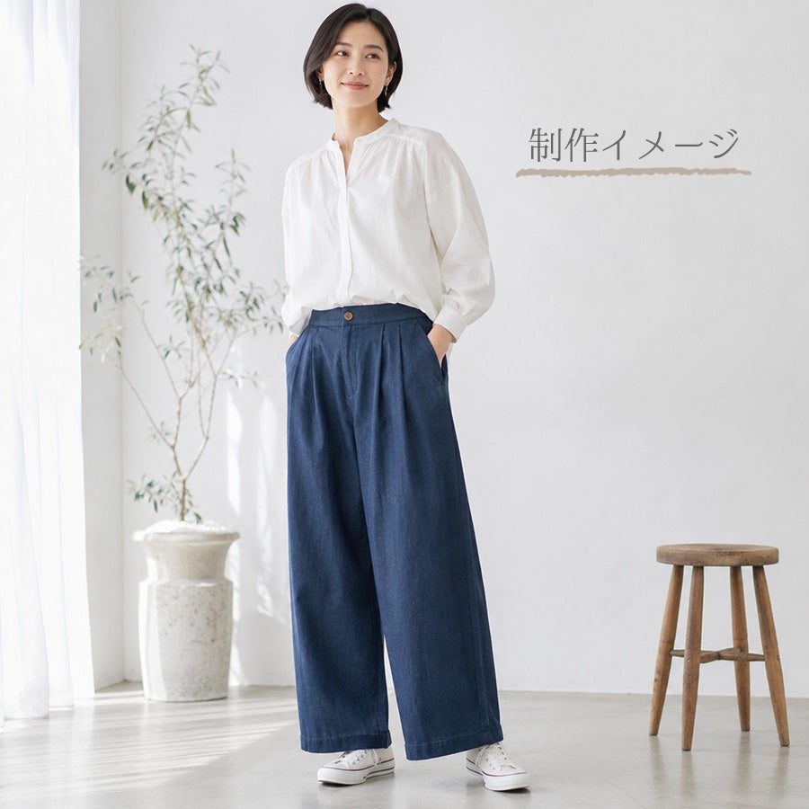 ソフトリネンコットンキャンバス生地(ディープブルー) 10cm単位 切り売り