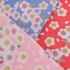 ちりめん生地 白桜(薄赤) １ｍ単位