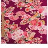 レーヨンりんず 古典鶴柄(紅紫) 10cm単位 切り売り