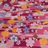和柄コットン生地 桜づくし霞文様(紅桃) 10cm単位 切り売り