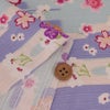 和柄コットン生地 桜づくし霞文様(水色) 10cm単位 切り売り