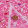 レーヨンりんず 古典鶴柄(黄緑) 10cm単位 切り売りちりめん生地・うさぎと桜(ピンク) １ｍ単位