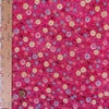 ちりめん生地 露芝に小菊(紅桃色) １ｍ単位