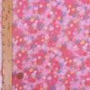 ちりめん生地 ぼかし地に芝と小花(ピンク) １ｍ単位